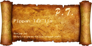Pippan Tália névjegykártya